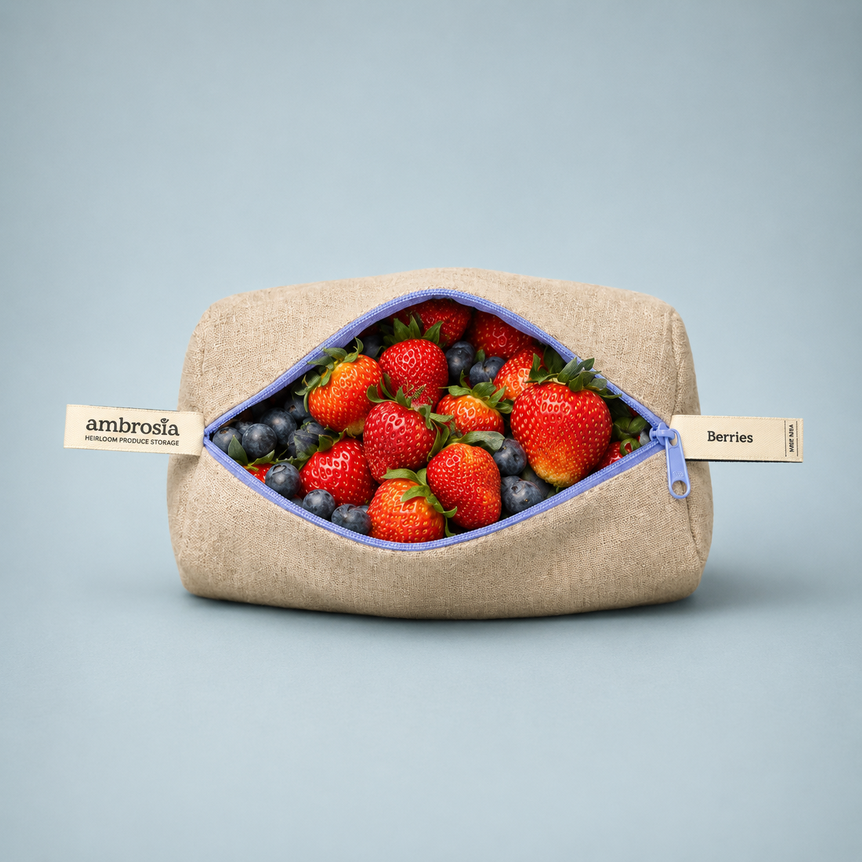 Berry Bag: Reusable Linen Storage for Fresh Berries – Ambrosia Produce Bag