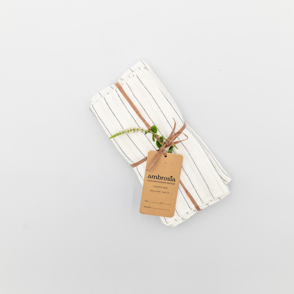 Ambrosia washed European linen napkins, set of 4, view 5